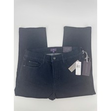 NYDJ Womens Dark Wash Cropped Jeans Size 8 Slimming Fit TM70P55T Denim NWT picture