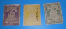 Vintage WWII US Motor Vehicle Federal Use Tax Revenue Stamps - Lot of 3... picture