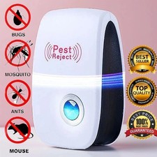 6pcs Plug in Ultrasonic Pest Repellent Control Flea Insects Bugs Rat Mosquitoes picture