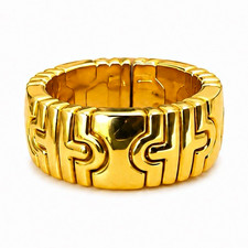 Bvlgari Parentesi 18K Yellow Gold  Band Ring with original box picture
