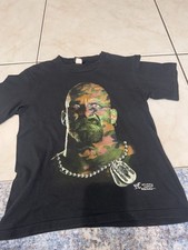 VTG Stone Cold Steve Austin Camouflage Big Face WWE Boys Shirt 10/12 Wrestling picture