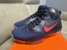RARE Nike Zoom BB 'Dark Obsidian Pimento'  Mens Size 9 2007 316494-461 picture
