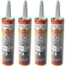 Dicor 501LSW QTY. 4, Self-Leveling Lap Sealant White 10.3oz Tube RV Roof Repair picture