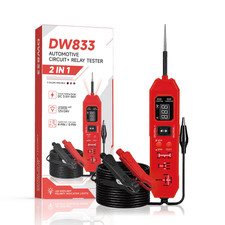 2in1 DW833 Circuit Relay Tester 3.5-36V 4/5 Pin with LED Work Light picture
