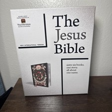 NIV The Jesus Bible Gray Floral Leathersoft picture