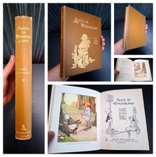 c.1910 - 1st Ed. Thus - Alice in Wonderland by Lewis Carroll, M.L. Attwell picture