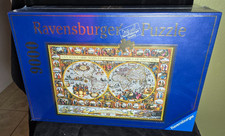 Ravensburger 9000 Piece Puzzle Big World Map 1611 Pieter van den Keere Sealed picture