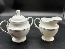 Lenox Classics Collection Federal Platinum Creamer and Sugar picture
