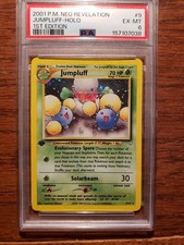 2001 P.M. Neo Revelation Jumpluff Holo First Edition PSA 6 picture