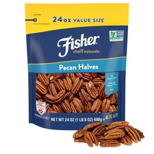 Fisher Chef's Naturals Pecan Halves, 24 oz 24 Ounce (Pack of 1), Brown picture