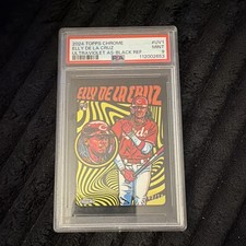 Topps 2024 Chrome Elly De La Cruz Ultraviolet All-Stars #UV-1 Black /10 Reds picture
