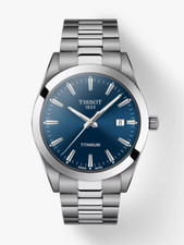 Tissot Gentleman Titanium T-Classic Blue-Dial 40mm Men's Watch T1274104404100 picture