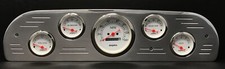 1957 1958 1959 1960 FORD TRUCK 5 GAUGE DASH PANEL POLISHED MECHANICAL WHITE picture
