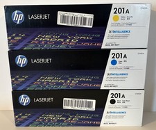 3Pk GENUINE HP 201A CF400A CF401A CF402A MCB Toner Cartridges MFP  2025 picture