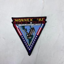 Vintage HORNEX 91 CVW-15 CV-63 USS Kitty Hawk Navy Embroidered Flight Patch picture