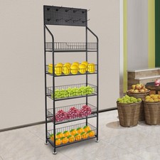 5 Tiers Retail Display Rack Snack Display Organizer Snack Rack Stand?with Hooks picture