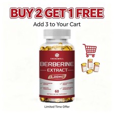 1500mg Premium Berberine HCL High Potency Anti-inflammatory,Blood Sugar Support picture