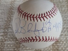 Ron Blomberg signed OML Baseball INSCRIBED 