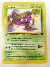 Grimer 57/82 - 1st Edition Team Rocket Pokemon Card *CORRECTED VERSION - BANNED* picture