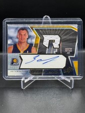 2005-06 SPX  SARUNAS JASIKEVICIUS  RC ON-CARD AUTO  GAME USED RELIC #/1499 picture