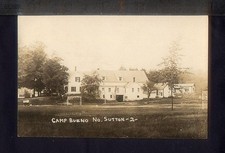1929 North Sutton NH CAMP BUENO Real Photo Postcard RPPC picture