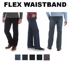 Wrangler Regular Fit Comfort Flex Waistband Jeans Performance Series Men's picture