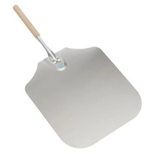 Inc 16 x 18 Aluminum Pizza Peel with 12 Wood Handle 3016 30-Inch Silver picture