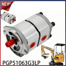 PGP51063G3LP Hydraulic Pump 2-Section Gear Pump For AGT-H15R Excavators 1 Inlet picture