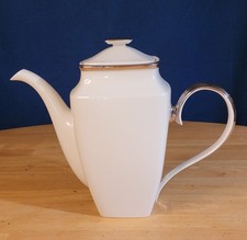 Solitare White Square Coffee Pot And Lid By Lenox picture