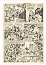 CONAN #100 PG 8 ORIGINAL COMIC ART BELIT BUSCEMA CHAN 1979 picture