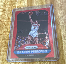 Panini Prizm 2015-16 Drazen Petrovic New Jersey Nets Ruby Wave /350  picture