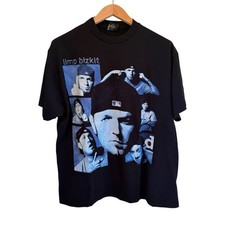Vintage Limp Bizkit Fred Durst 2001 90s Metal Tour Band Size XL T-Shirt REPRINT picture