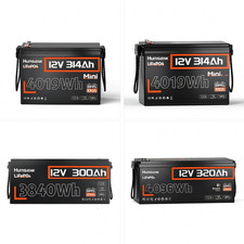 Humsienk 12V 300Ah 314Ah 320Ah LiFePO4 Battery 200A BMS Deep Cycles Marine Boat picture