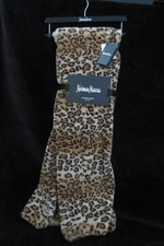 NWT NEIMAN MARCUS Plush FAUX FUR  Leopard THROW BLANKET 50