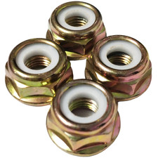 4PCS M10 * 1.25 Left-Hand Threaded Flange Nut Replacement Part picture