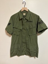 Vintage 1960s Vietnam Short Sleeve Slant Pocket OG-107 Air Force Jungle Jacket picture