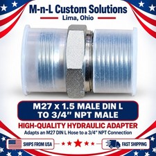 Chinese Mini X Or Skid (One)  m27 x 1.5 DIN L male to 3/4