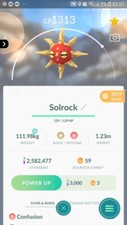 Shiny Solrock Pokemon Tr@de Go picture