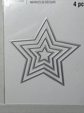 Nesting Stars Thin Metal Die Set by Recollections 4 Pc picture