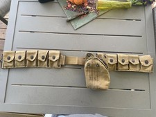 WW1 US Cartridge Belt And Well Marked WW1 Canteen Cover picture