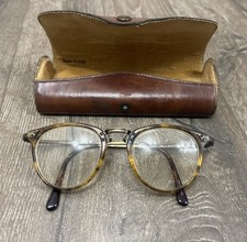 Vintage Beau Monde Carlisle Eyeglasses 47-19-145 Round FRAME ONLY picture