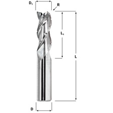 GWS Tool Group 3/4 Solid Carbide End Mill For Aluminum picture