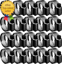 20Pcs Black Hose Clamp,3/4