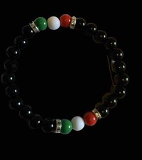 Handmade Italian Flag Bracelet Red White Green picture