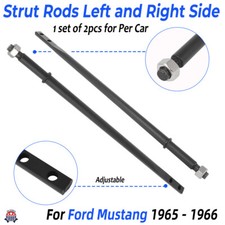 For 1965 - 1966 Ford Mustang Strut Rods Left & Right Sides Suspension Bars Pair picture
