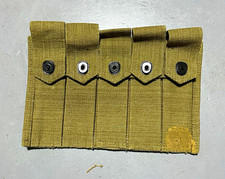 WWII U.S. Wharton Mfg. Co. Canvas 5-Pocket Ammo Clip Pouch 