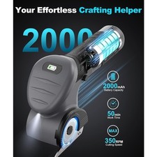 Cordless Electric Scissors 2000mAh Rechargeable Box Cutter Fabric Scissor Cutter picture