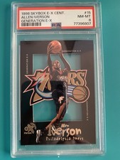1998 SKYBOX E-X CENT. ALLEN IVERSON GENERATION E-X  #15 PSA MINT 8 picture