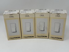 4X Lutron Diva DV-603P 3-Way Incandescent/Halogen Preset Dimmer Light Almond picture