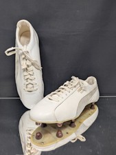 (12) NOS 1970s-80s Puma Rocket CLEATS Yugoslavia WHITE Soccer Football picture
